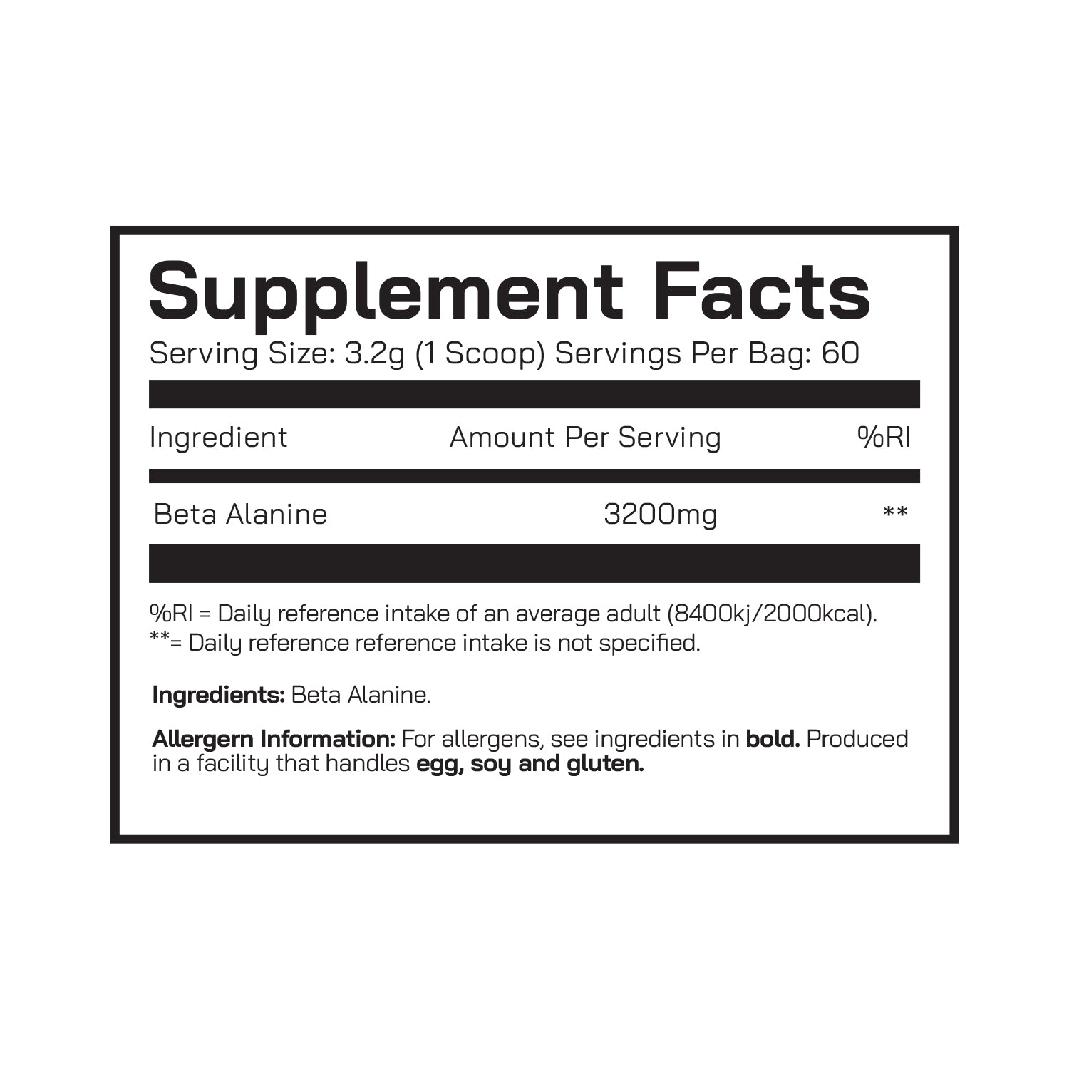Beta Alanine 192g - DNA Sports™