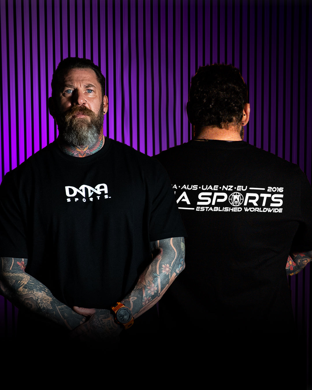 DNA Sports 'WORLDWIDE' Oversized Fit Unisex Black T-shirt - DNA Sports™
