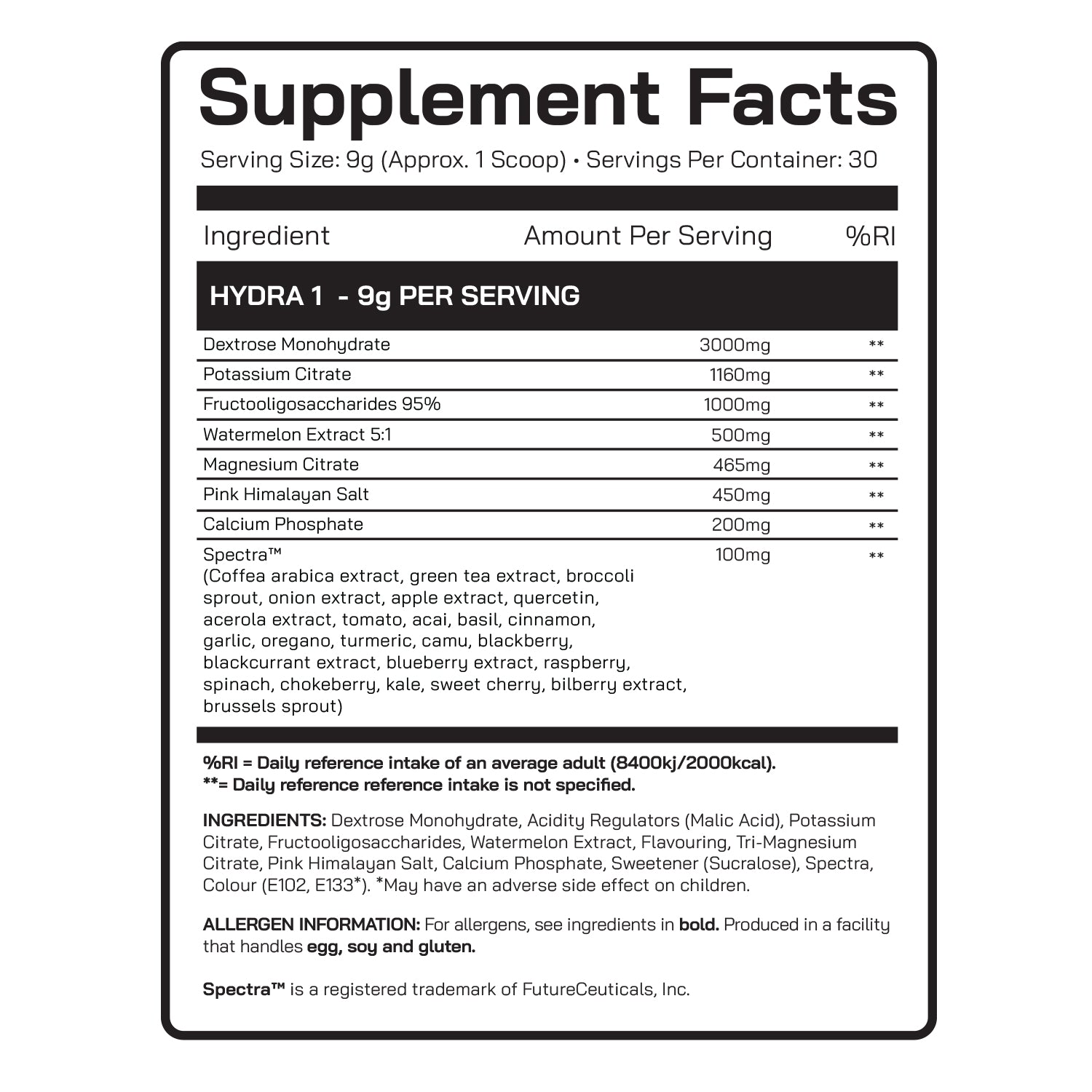 Hydra 1 - Hydration Powder - DNA Sports™