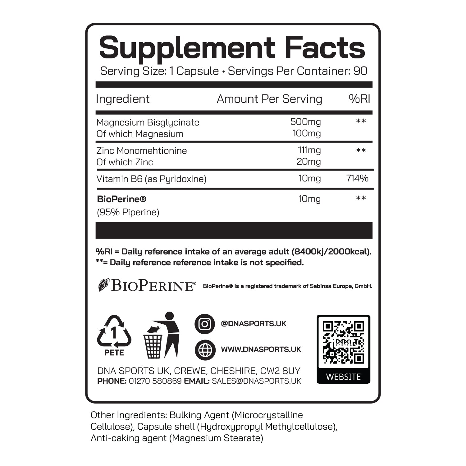 ZMXTRA - Zinc, Magnesium & Vitamin B6 - DNA Sports™