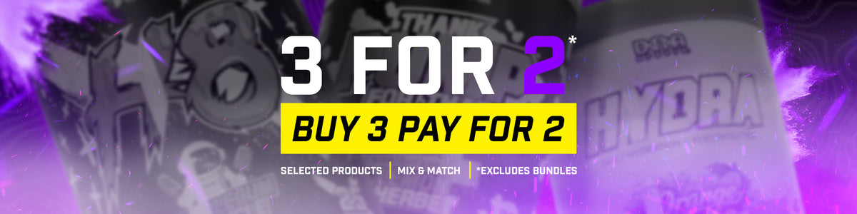 3 for 2 promotional banner