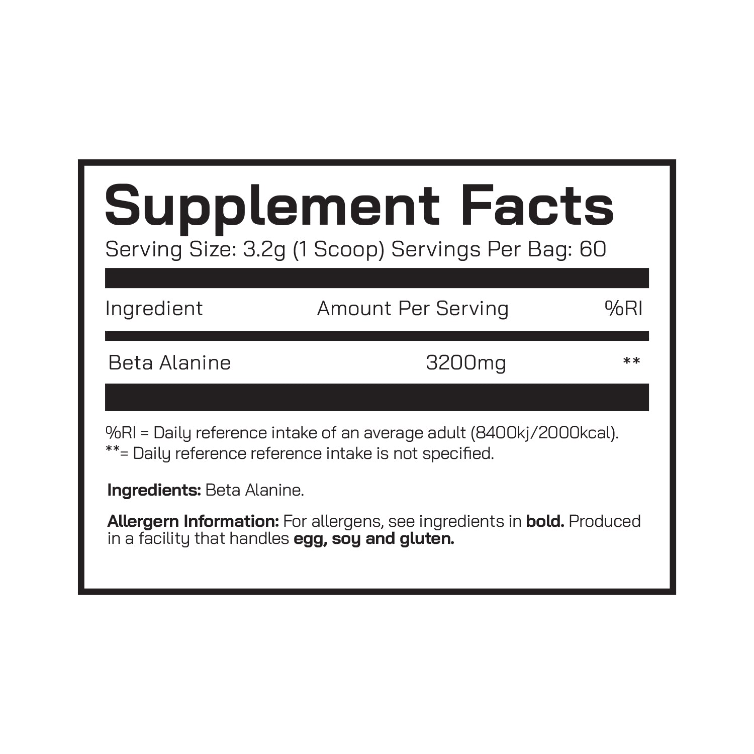 Beta Alanine 192g