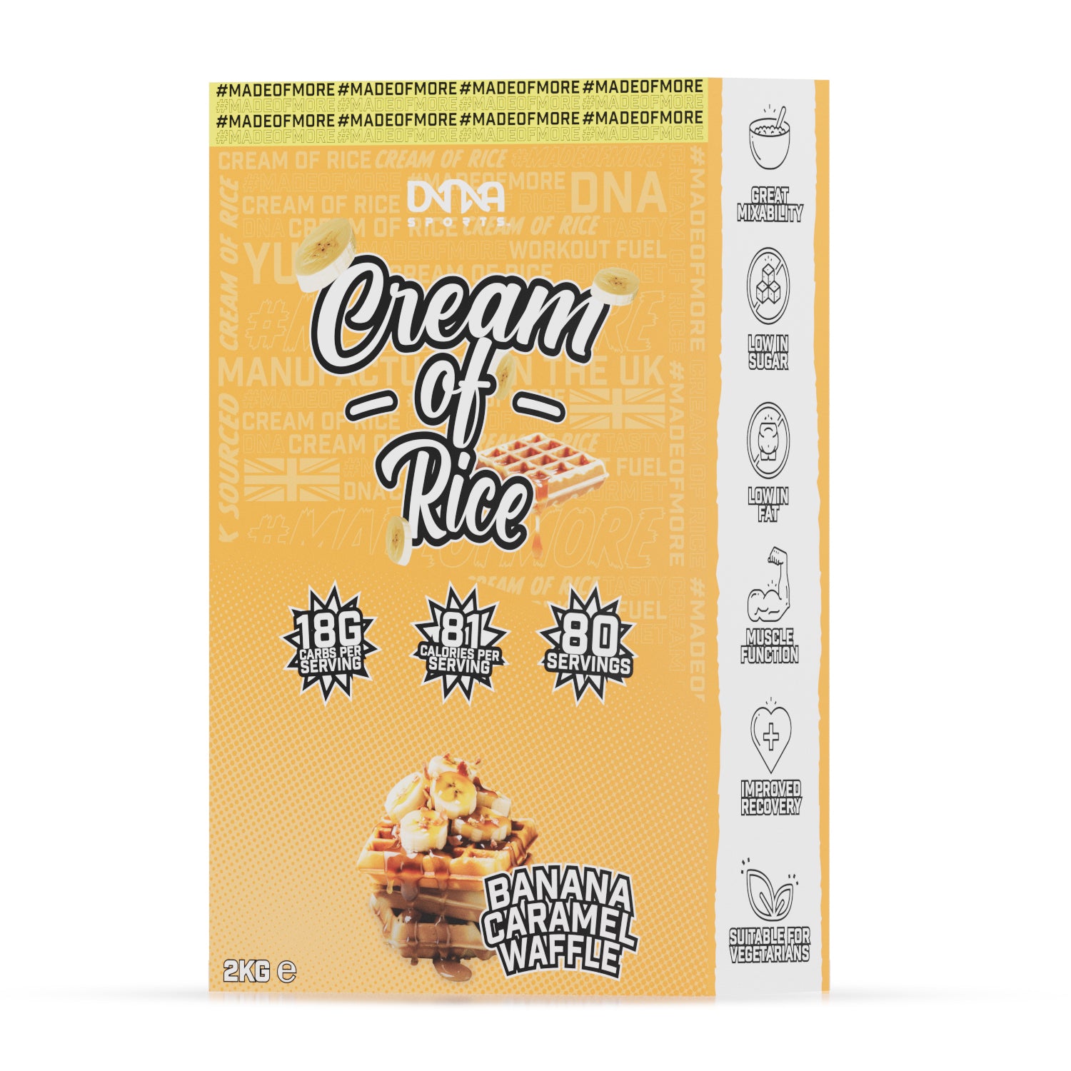 DNA Sports - Cream of Rice 2KG