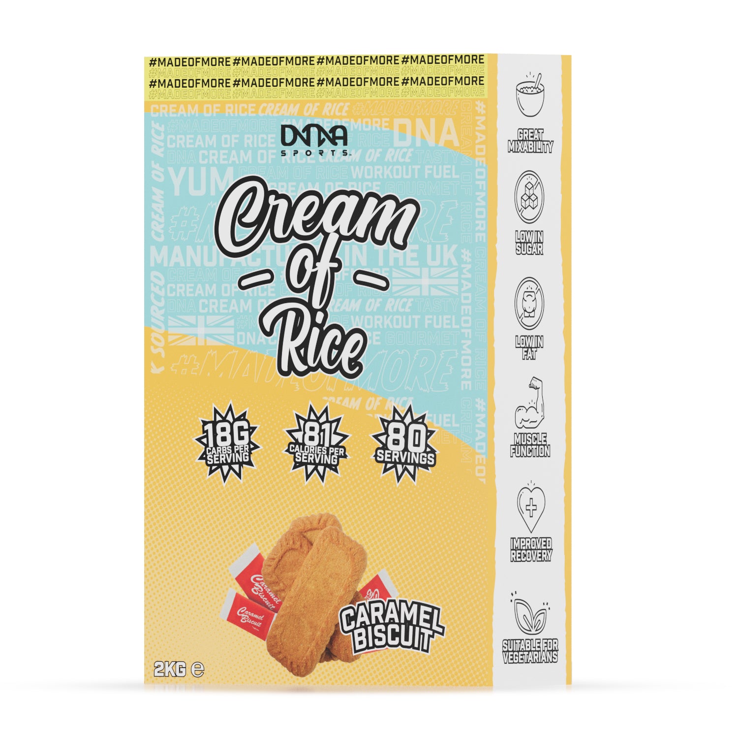 DNA Sports - Cream of Rice 2KG