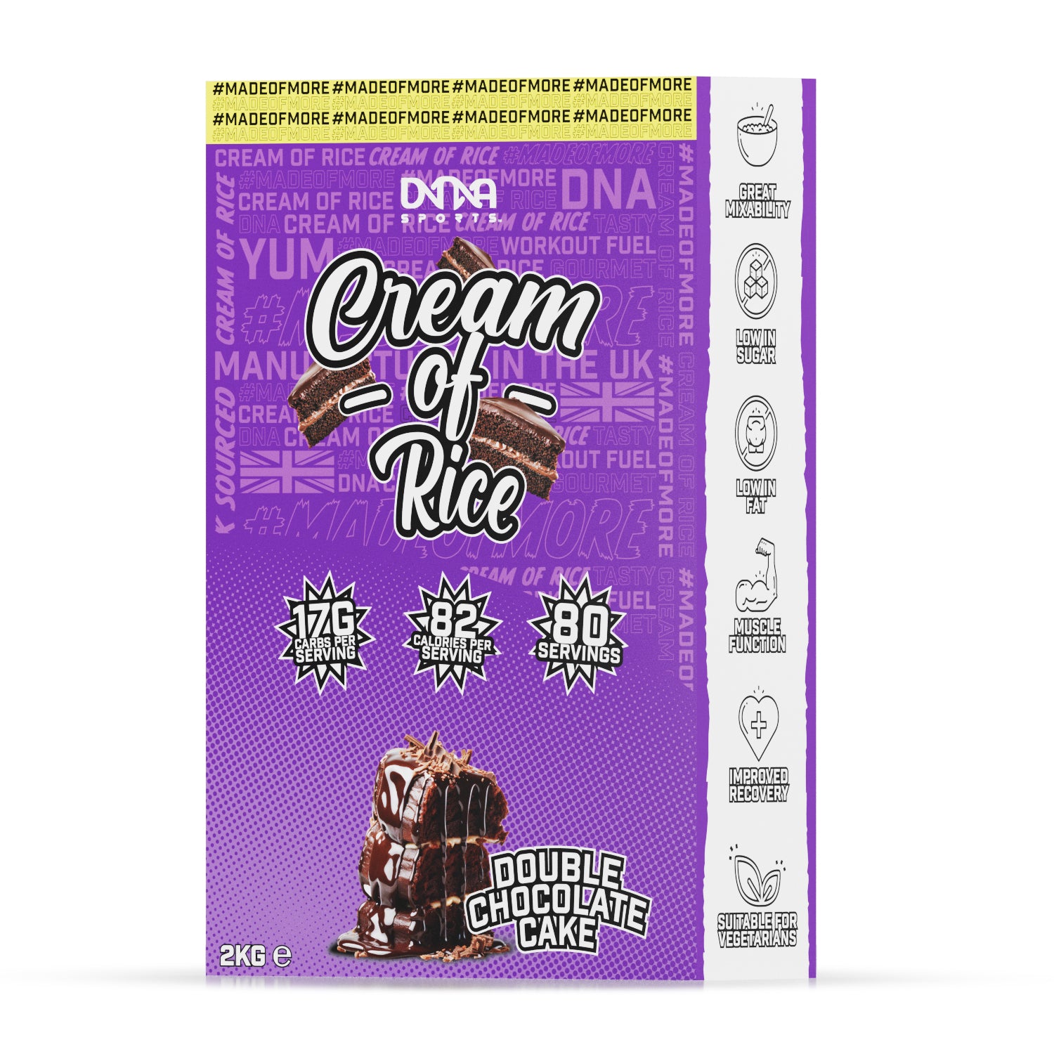 DNA Sports - Cream of Rice 2KG