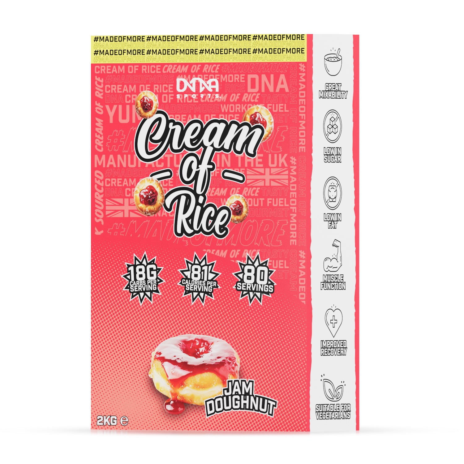 DNA Sports - Cream of Rice 2KG