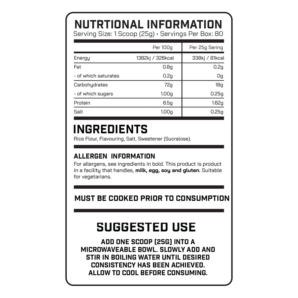 DNA Sports - Cream of Rice 2KG - DNA Sports™