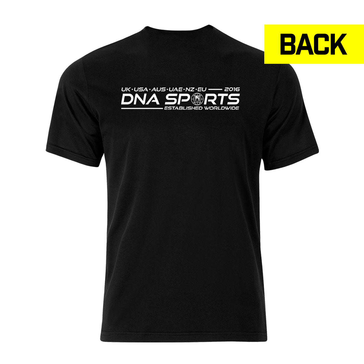 DNA Sports 'WORLDWIDE' Oversized Fit Unisex Black T-shirt - DNA Sports™