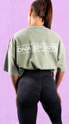 Oversized Unisex 'Worldwide' Faded T-Shirt - Eucalyptus - DNA Sports™