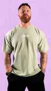 Oversized Unisex 'Worldwide' Faded T-Shirt - Eucalyptus - DNA Sports™