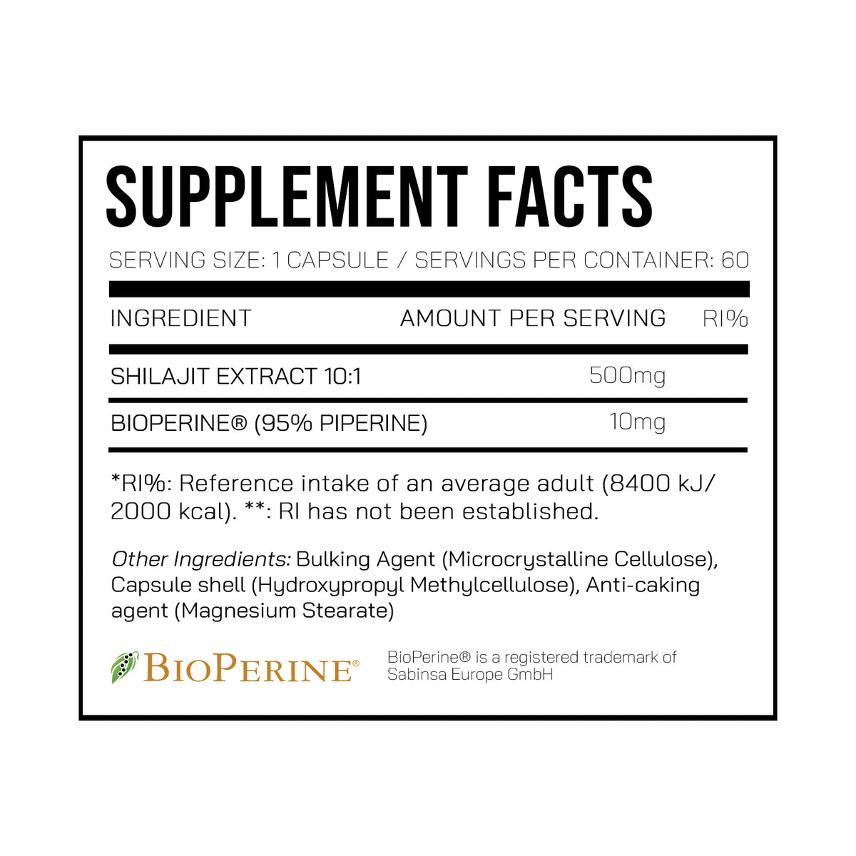 Shilajit 10:1 Extract - DNA Sports™