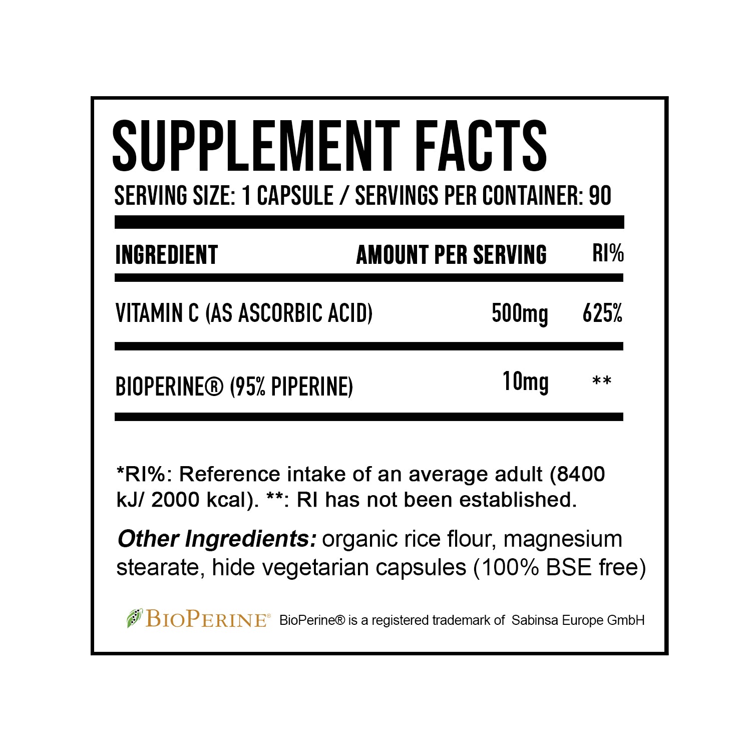 Vitamin C (60 Caps) - DNA Sports™