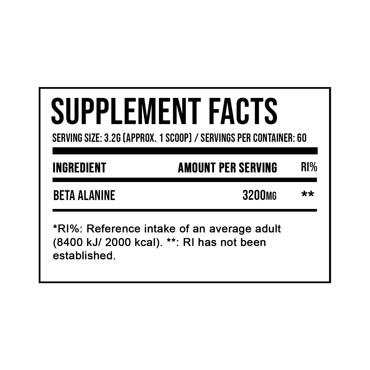 Beta Alanine (60 Servings) - DNA Sports™