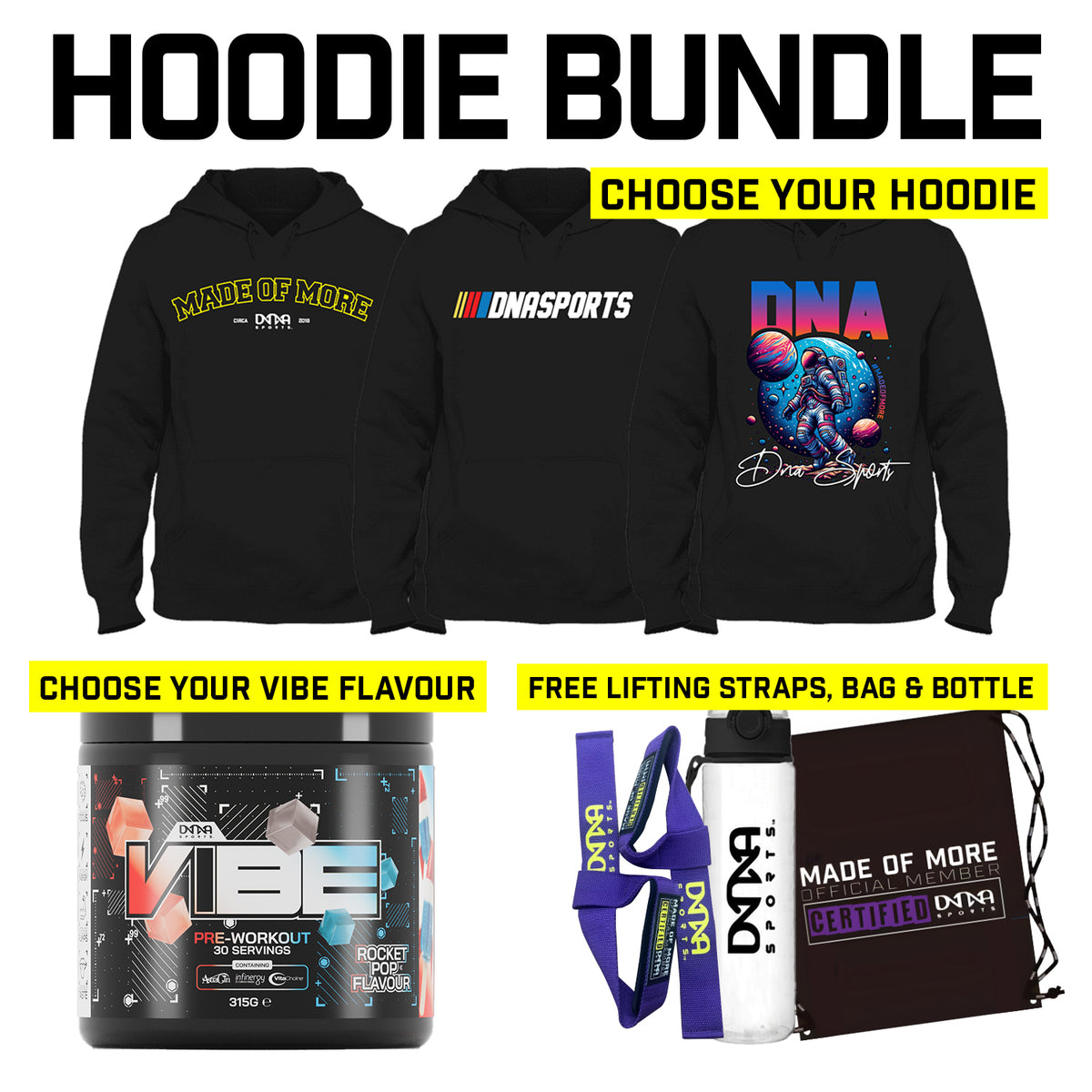 DNA Sports Unisex Hoodie Bundle - DNA Sports™